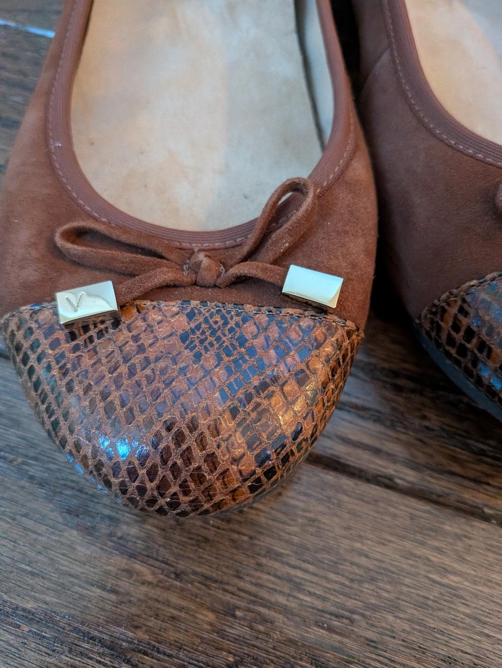 Vionic Women's Brown Suede Minna Ballet Flats 8.5 - Picture 3 of 9